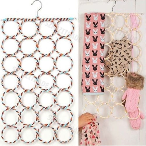 Multi Scarf Scarves Hanger Display Hang Ties Belt Organize Circle Storage Holder Multi Scarf Scarves Hanger Display Hang Ties Belt Organize Circle Storage Holder